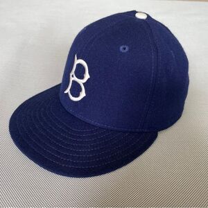 VTG Brooklyn Dodgers New Era 1920 5950 Pro Model Fitted Hat 100% Wool Size 6 3/4